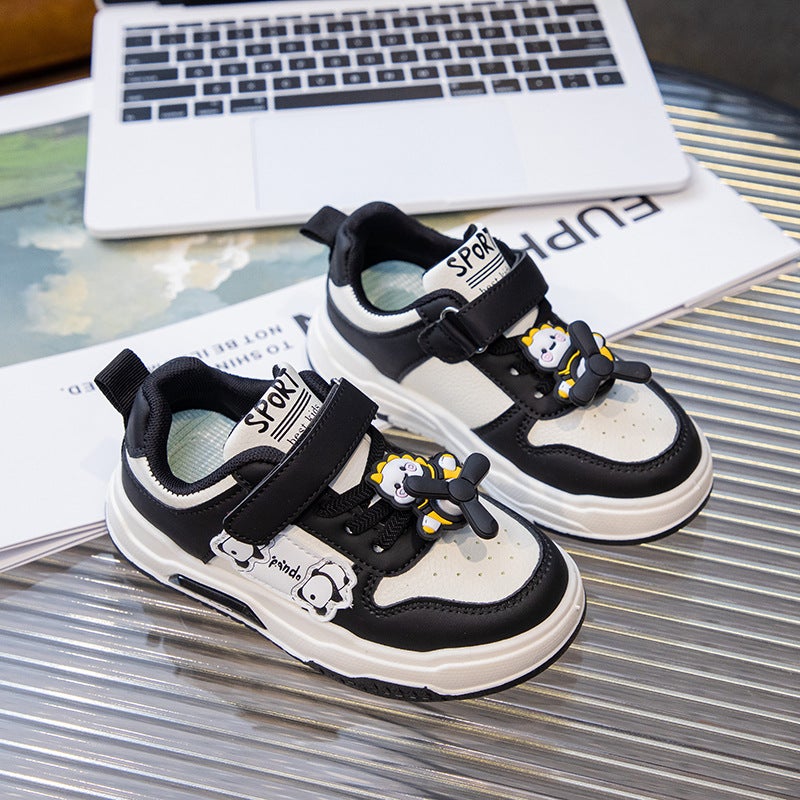 Children'S Shoes 2024 New Girls' Western Style Cute Board Shoes Big Children'S All-Match Casual Shoes Student Shoes - Image 1