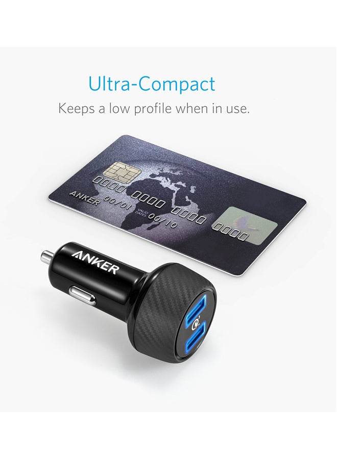 Anker Car Charger,  Quick Charge 3.0 39W Dual USB Car Charger Adapter, PowerDrive Speed 2 for Galaxy S10/S9/S8/S7/S6/Plus, Note 9, Poweriq for iPhone 14/13/12/11/XS/Max/XR/X/8/7, Ipad Pro, LG, Nexus, and More - Image 2