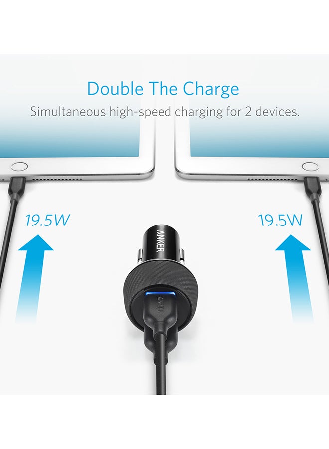 Anker Car Charger,  Quick Charge 3.0 39W Dual USB Car Charger Adapter, PowerDrive Speed 2 for Galaxy S10/S9/S8/S7/S6/Plus, Note 9, Poweriq for iPhone 14/13/12/11/XS/Max/XR/X/8/7, Ipad Pro, LG, Nexus, and More - Image 4