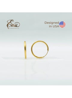 1/2 Endless Hoop Gold Earring | Stainless Steel | 18K Gold Plated - pzsku/Z4942A4EC41D59B7EC708Z/45/_/1736250303/3be3db30-fca5-4099-886a-f0313ede3d26