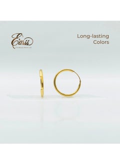 1/2 Endless Hoop Gold Earring | Stainless Steel | 18K Gold Plated - pzsku/Z4942A4EC41D59B7EC708Z/45/_/1736250321/326dcc6c-c7a5-432d-b97c-23de401abcfa