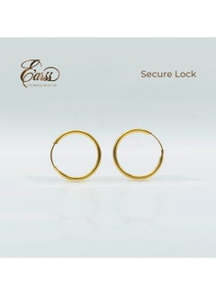 1/2 Endless Hoop Gold Earring | Stainless Steel | 18K Gold Plated - pzsku/Z4942A4EC41D59B7EC708Z/45/_/1736250322/c007bcd6-3d70-4f0f-8266-8d8ac8b98af7