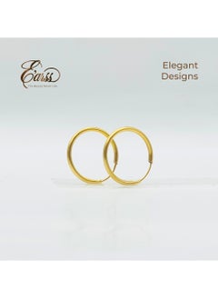 1/2 Endless Hoop Gold Earring | Stainless Steel | 18K Gold Plated - pzsku/Z4942A4EC41D59B7EC708Z/45/_/1736250327/046db7c1-add9-43df-94a8-d53a20dedbd4