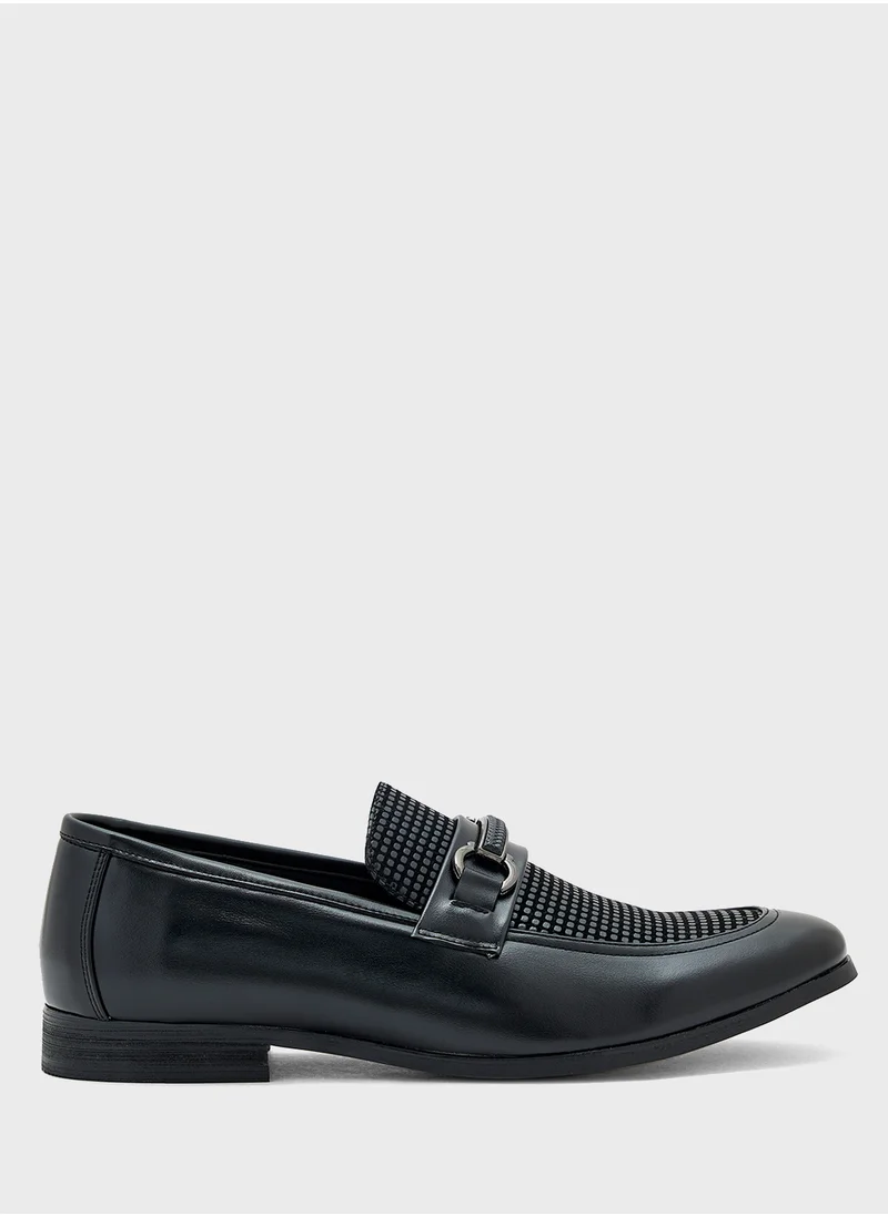 Robert Wood Trim Detail Evening Loafers