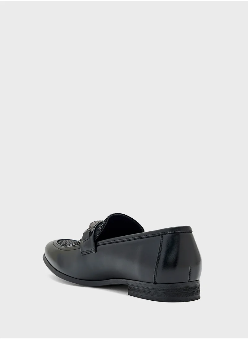 Robert Wood Trim Detail Evening Loafers