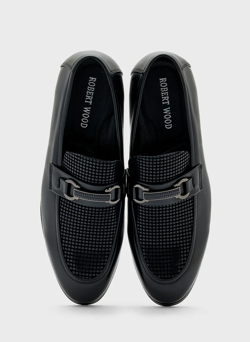 Robert Wood Trim Detail Evening Loafers