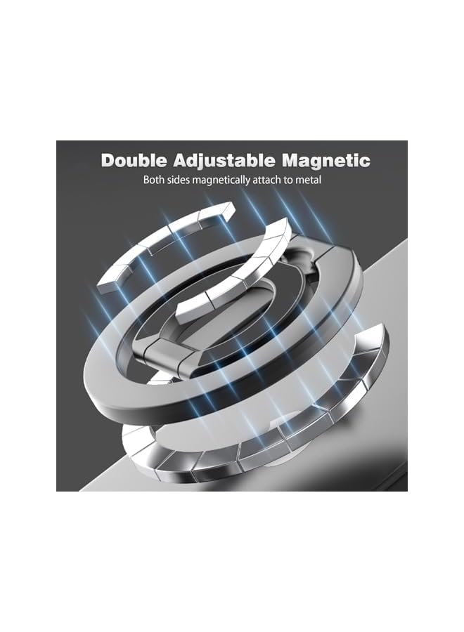 Green Tiger Magnetic Phone Ring Holder, Finger Ring Holder with Adjustable Kickstand, Cell Phone Grip Stand for Dual-Side Magnetic, Fit for All Phones - Image 3