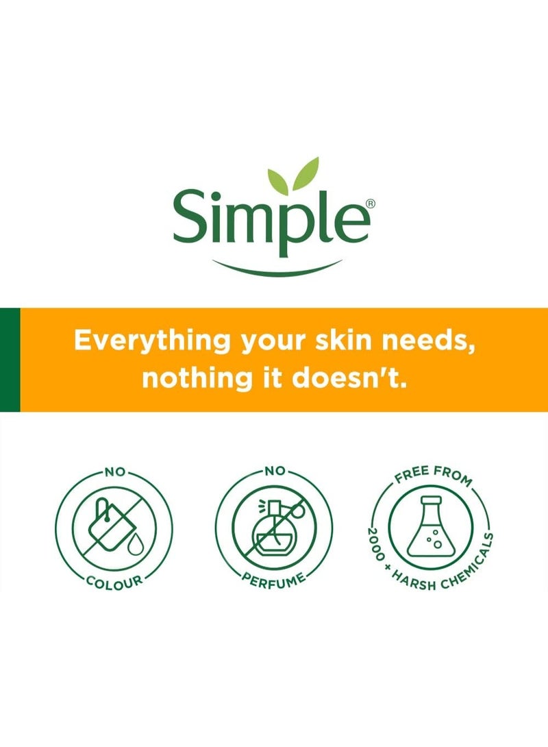 simple Vitamin C Glow Face Wash for Sensitive, Dry & Oily Skin | 100% Soap-Free Gentle Cleanser150ml - Image 5