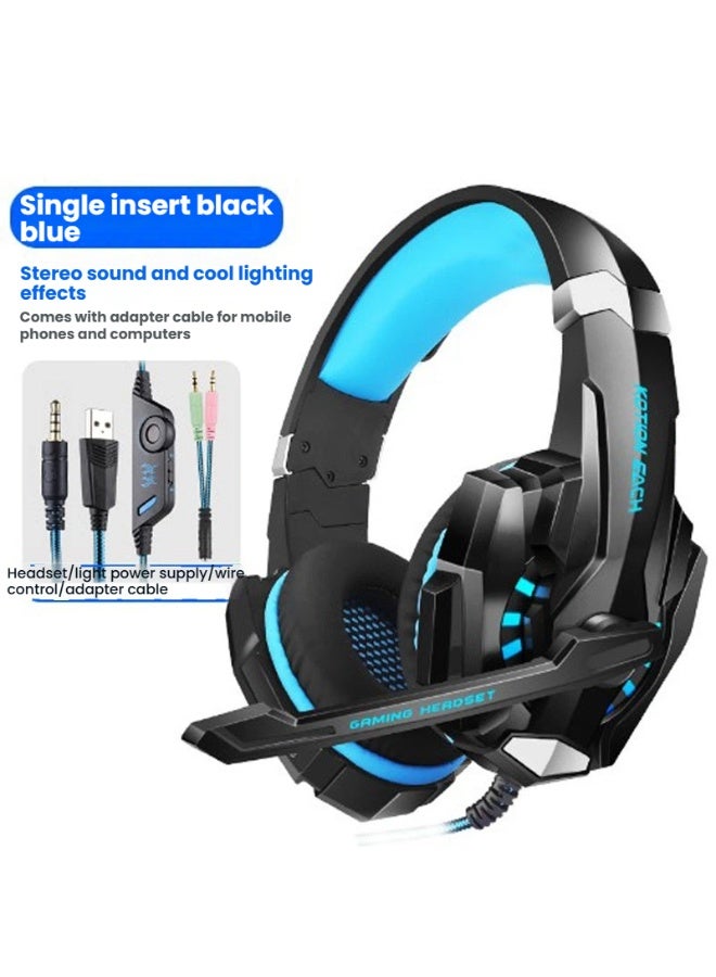 Cool LED Gaming Headset with Immersive Stereo Sound Adjustable Noise Canceling Mic and Comfortable Design Perfectly Compatible with PC and Mobile Devices - Image 4