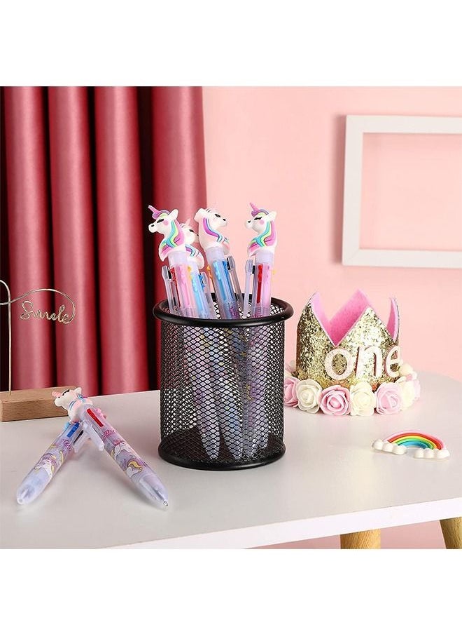 Generic - 4 Pcs Multicolor Unicorn Gel Pens Set, Cartoon Retractable Rolling Ball Pen Shuttle Pens Liquid Ink Pens, Set Pen for Supplies Office Gifts (Colorful) - Image 1