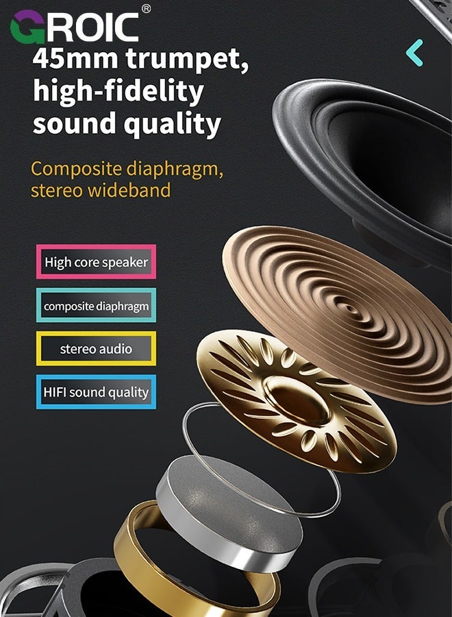 جرويك Retro Bluetooth Speaker, Portable Magic Cube Speaker with Clear Sound, Cute Wireless Cyberpunk Accessories Decor for Office Room, Unique Gifts Men, Cool Stuff Teens - Image 5