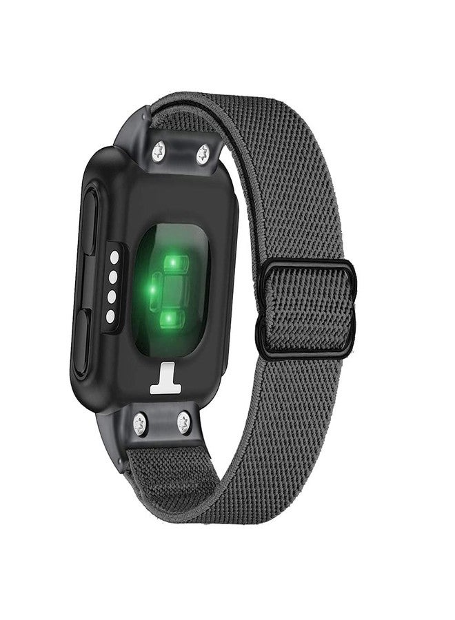 C2D JOY Stretchy Loop Nylon Strap Compatible with Garmin forerunner 35/30 Approach S10 Bands Replacement Accessory - Black - Image 1
