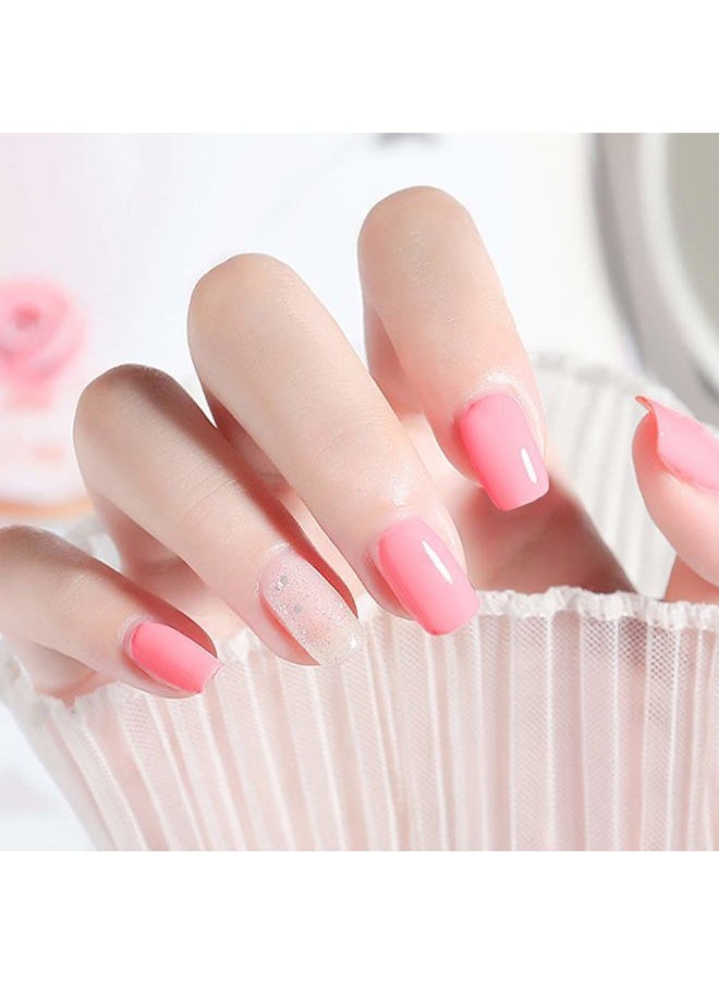 V VENALISA - VENALISA 15ml Pink Gel Nail Polish, Light Pink Gel Polish Nude Pink Color Soak Off UV LED Nail Art Starter Manicure Salon DIY at Home, 0.53 OZ - Image 1
