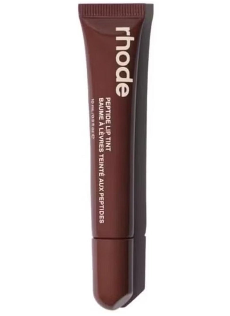 rhode Peptide Lip Tint, Glossy Lip Balm Moist Lip Tint, Tinted Lipstick, Helps Lock in Moisture for Fuller, Softer Lips 10ml (Espresso)  - Image 1