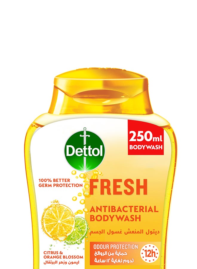 Dettol Fresh Showergel And Bodywash Citrus And Orange Blossom Fragrance 250ml - Image 2