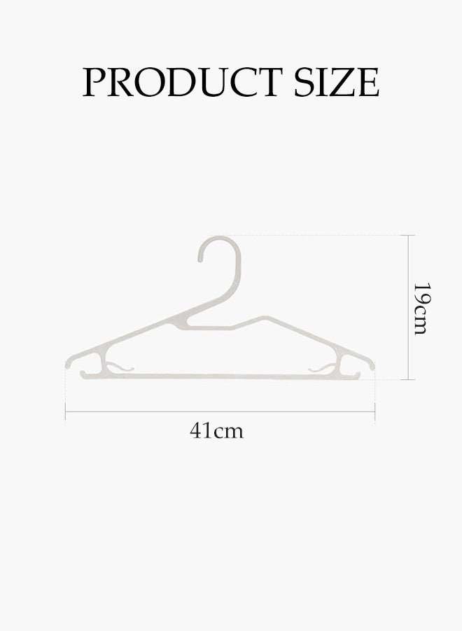 DUNISO 30Pcs Plastic  Non-Slip Hangers Premium Slim Space Saving Hangers Suit Durable Heavy Duty Strong Clother Hanger Multi-functional Adult Plastic Coat Hangers for Coats Trousers Shirts and Skirts - Image 4