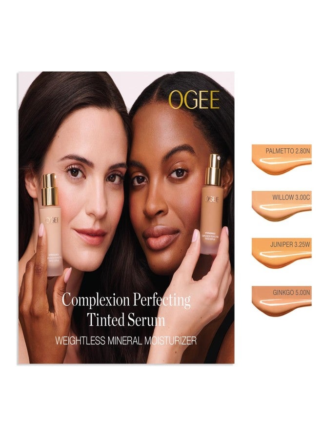 Ogee Complexion Perfecting Liquid Foundation - Lightweight Tinted Moisturizer For Face (Palmetto 2.80N - Medium Light Tan, Olive Undertones) - with Vitamin C & Jojoba Oil - Certified Organic - Image 5