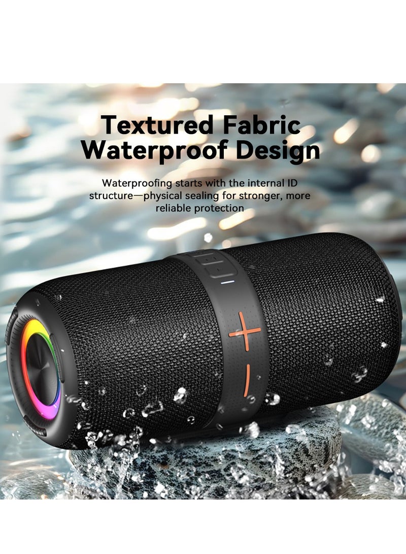 LS-X1 High-Outdoor Speaker , Stereo Sound with Deep Bass, Colorful RGB Lighting & Wireless Pairing Capability 3600mah - Image 2