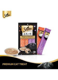 Sheba Melty Premium Lickable Creamy Cat Treats, Maguro Selection, Tuna Flavour And Tuna & Seafood Flavours, 48 G, Ideal For Bonding, Adult  - Image 2