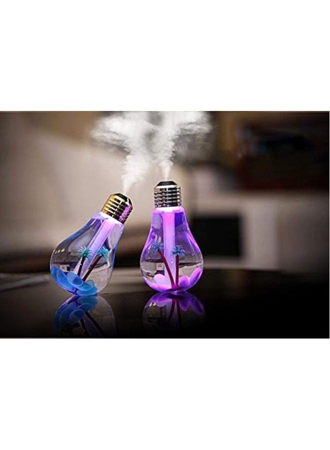 Bulb-Shaped Cool Mist Humidifier with 400ML Water Tank, USB Powered - Image 1