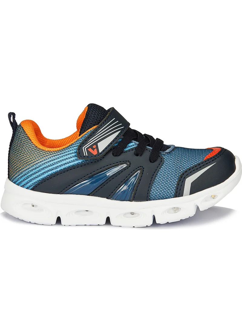 فيكو Samba Lighted Baby Boys Navy Blue Sneakers