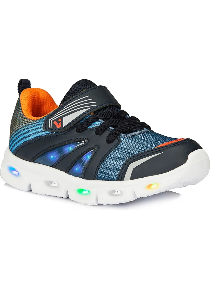 فيكو Samba Lighted Baby Boys Navy Blue Sneakers