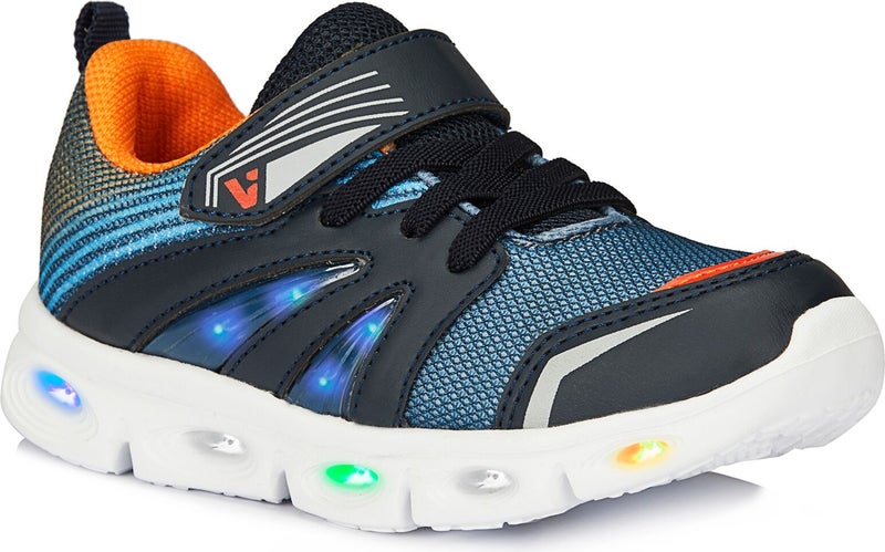 VICCO Samba Lighted Baby Boys Navy Blue Sneakers  - Image 2