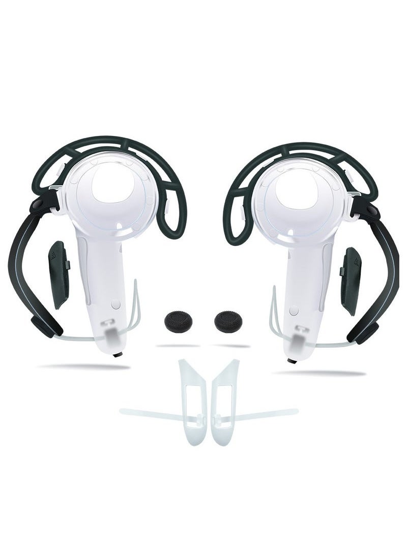 Generic Meta Quest 3 VR Accessory: Extended Handle Controller Grip Cover - Anti-Collision Extension Protector with Adjustable Straps, Easy Battery Replacement - Compatible with Oculus Quest 3 (White)  - Image 1