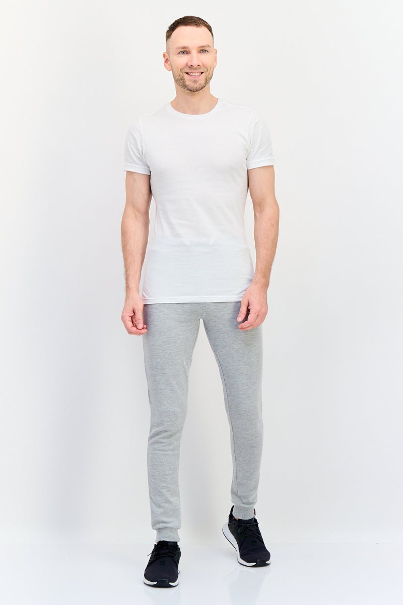Ellesse Men Sportswear Fit Outdoor Sweatpants, Light Grey - Image 4