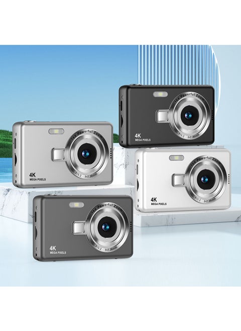 Ccd HD 4K Pixel Digital Camera Student Beginner Mini Card Machine Retro Fresh Photography-Color:32g Memory Card