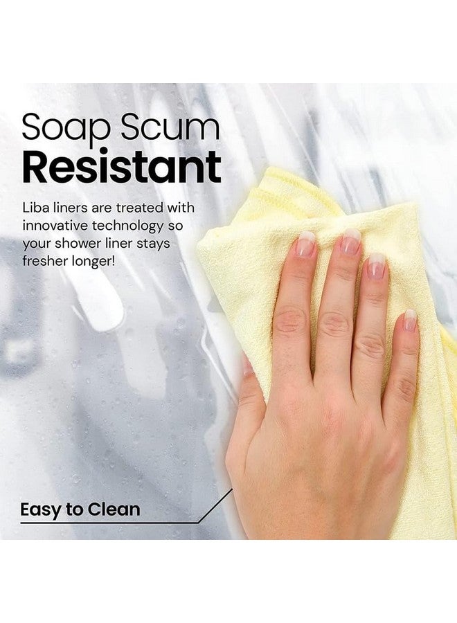 LIBA U S A Shower Curtain Liner (8G / WHITE / 36"x72") - Image 3