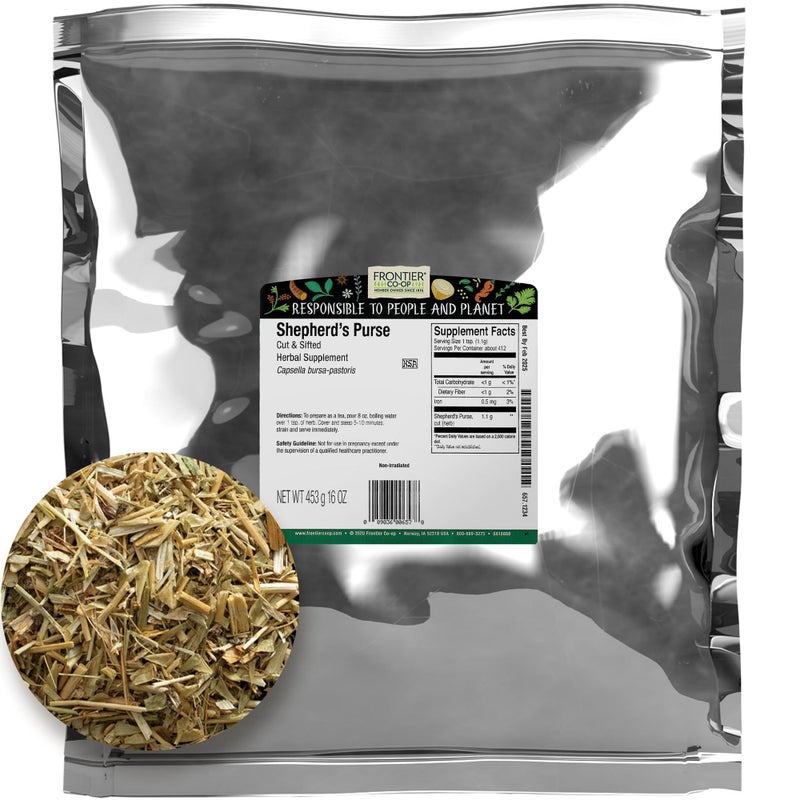 Frontier Co-op Cut and Sifted Shepherd's Purse Herb 1lb - Image 1