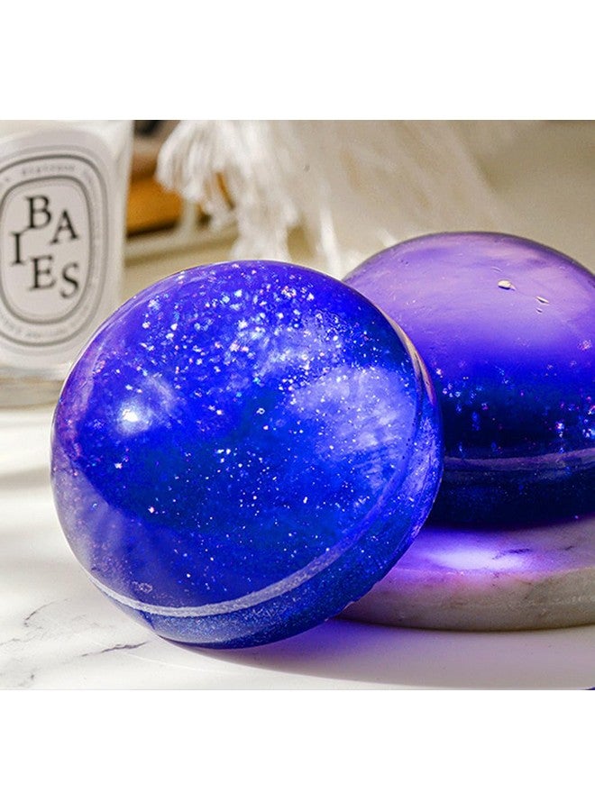 T-shin T-shin Lucky Sky Scented Botanical Soap Bar,100G Handmade Milky Way Galaxy Essential Oils Scented Bath Soap Gift for Men&Women,Face Body Moisturizing Artisanal Floral Soap with Blistering Net  - Image 2