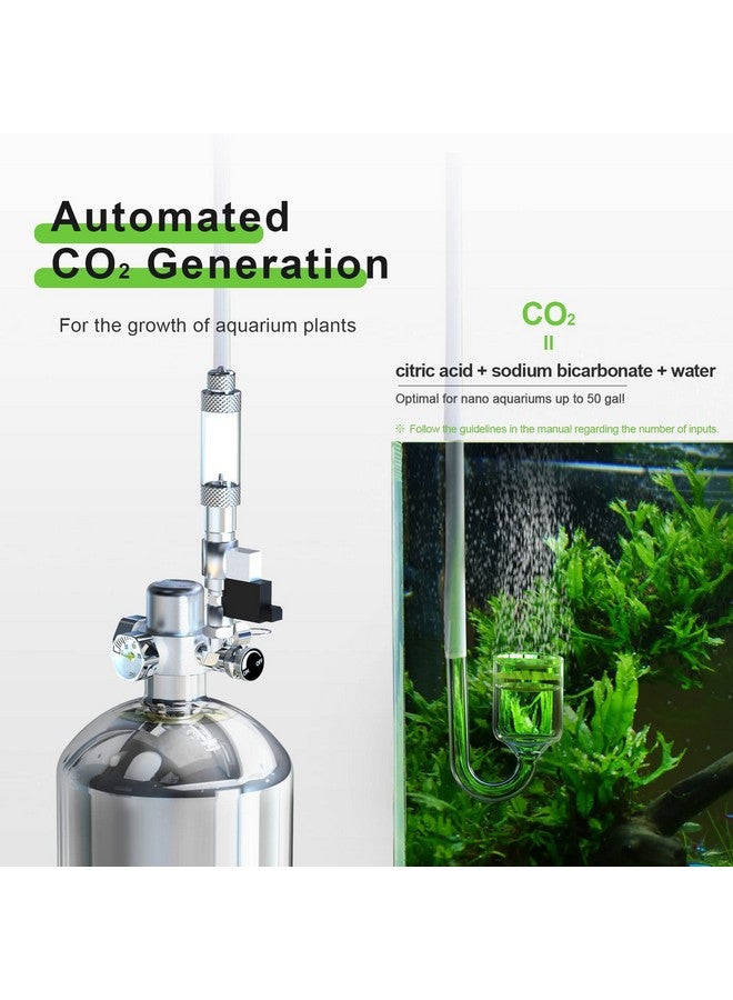 Fzone 2.5 L Aquarium CO2 Generator System Carbon Dioxide Reactor Kit with Regulator and Needle Valve for Aquarium Plants Tanks - Image 2