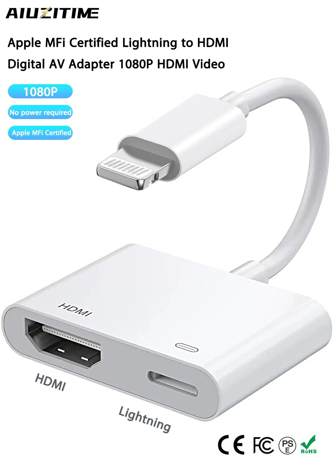 أيوزيتايم أيوزيتايم محول من لايتنينغ إلى HDMI