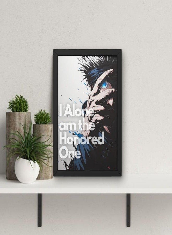 Rockery Frames Gojo Satoru Framed Poster | Jujutsu Kaisen Anime Poster Framed For Wall Decor |A4 12x18 inch Black Frame | Matte Finish Print For Bedrooms, Kids Room, Living Room, Hostels. - Image 2