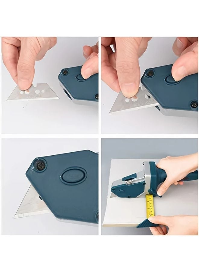 Multi Functional Drywall Cutter With Tape Measure Includes 10 Backup Blades For Plaster Board - Image 5