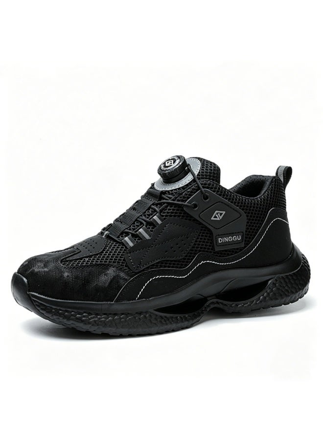 Dinggu Steel Toe Shoes for Men Lightweight Safety Shoes Comfortable Puncture Proof Slip On Indestructible Work Shoes and Fashion Sneakers. - Image 1