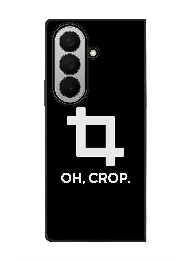 Stylizedd For Samsung Galaxy Z Fold7 Case,Slim fit Camera Protection, Shockproof Thin Phone cover  - Oh Crop