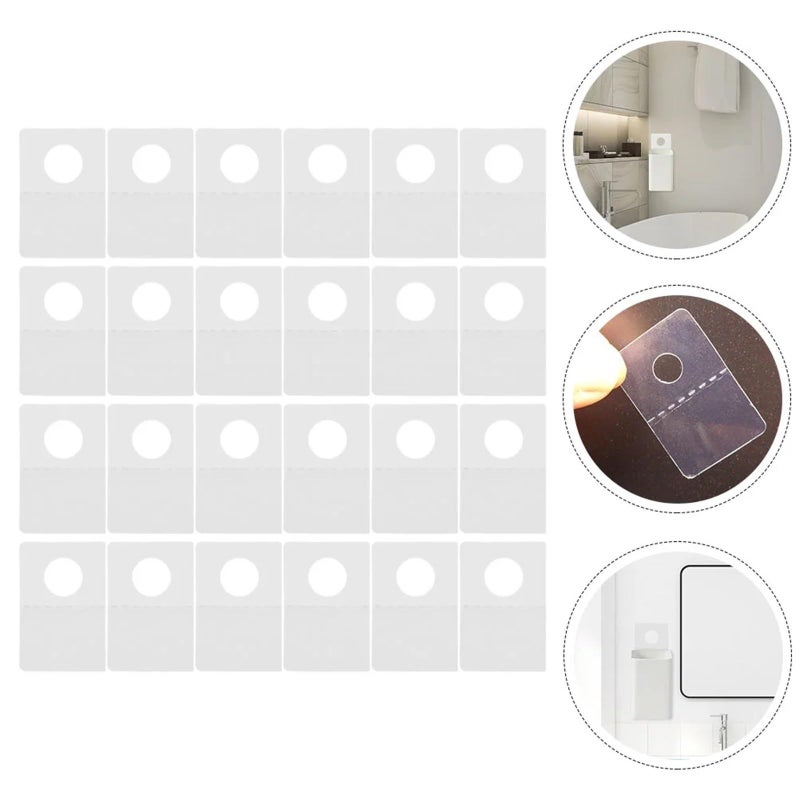 Self Adhesive Clear PVC Hang Tabs 500 Pcs for Store Display Organization - Image 3