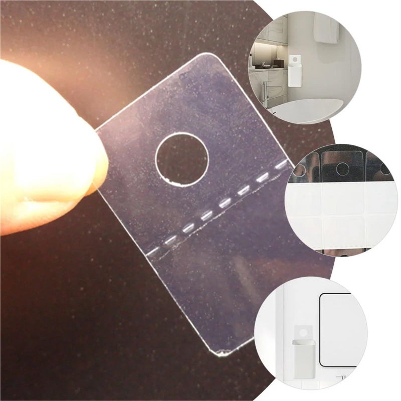 Self Adhesive Clear PVC Hang Tabs 500 Pcs for Store Display Organization - Image 4