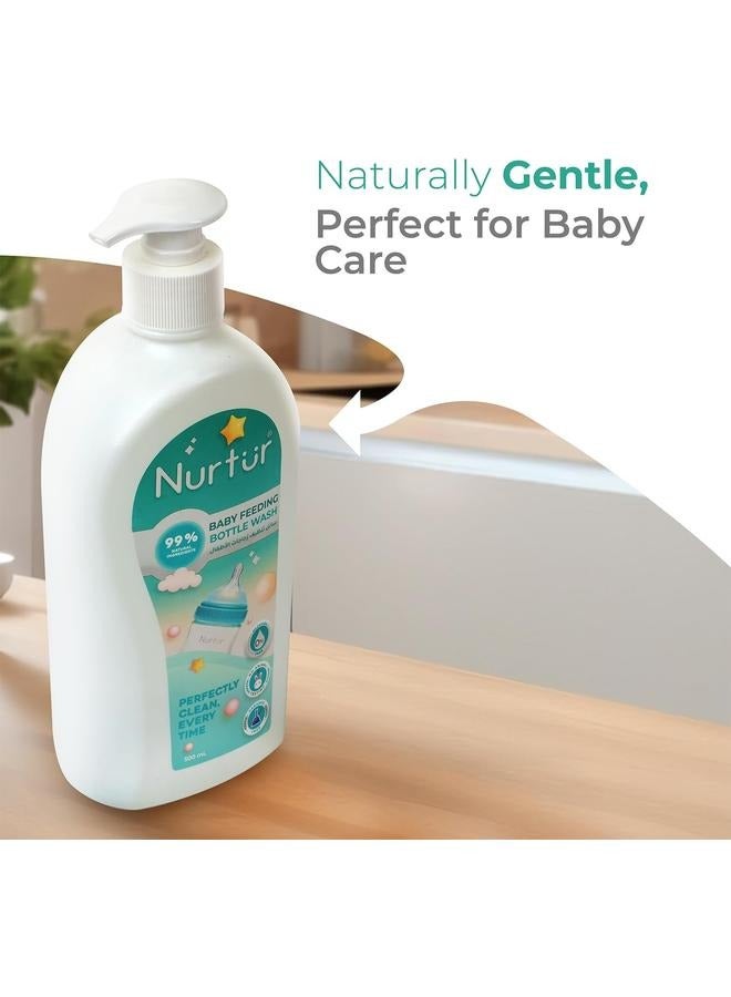 Nurtur Nurtur Liquid Cleanser for Baby bottles and accessories, 100% effective formula safe and gentle for babies, sterile, Clean, bio Organic - Image 2