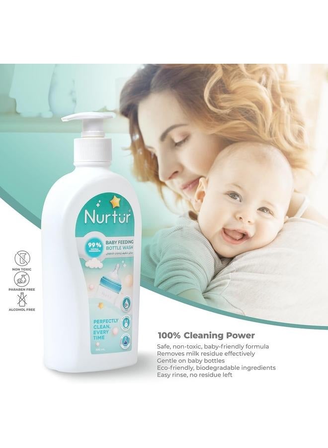 Nurtur Nurtur Liquid Cleanser for Baby bottles and accessories, 100% effective formula safe and gentle for babies, sterile, Clean, bio Organic - Image 4
