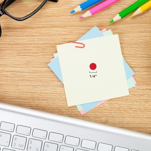 ChromaLabel 1/4 Inch Round Colored Stickers, Permanent Sticky Dots Color Coding Labels, Ideal Dot Stickers for Arts and Crafts - 1000 Colored Sticker Dots per Roll, Red Sticker - Image 4