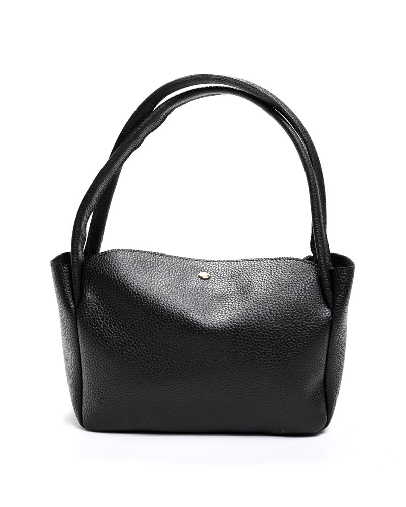 شنطة صغيرة جلد عصرية بمقبض مزدوج - Image 3