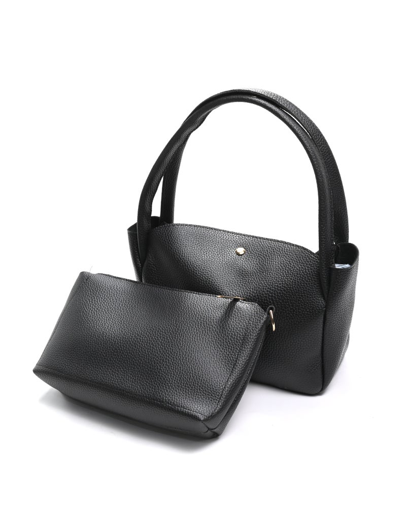 شنطة صغيرة جلد عصرية بمقبض مزدوج - Image 1