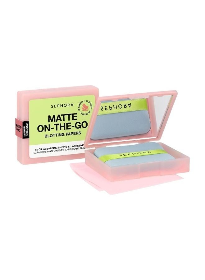 SEPHORA COLLECTION Matte On-The-Go Blotting Papers – Oil-Absorbing Sheets for Instant Shine Control - Image 1