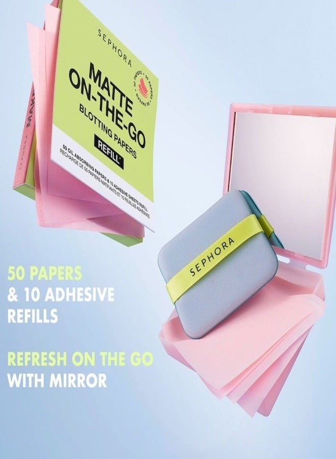 SEPHORA COLLECTION Matte On-The-Go Blotting Papers – Oil-Absorbing Sheets for Instant Shine Control - Image 4