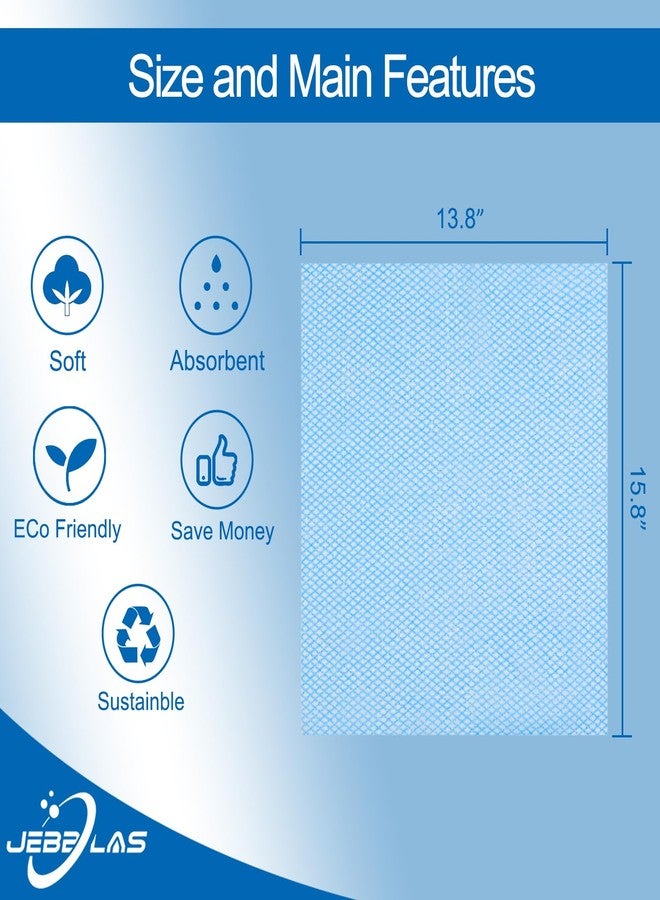 JEBBLAS Disposable Cleaning Towels and Dish Cloths, Reusable Towels,Handy Cleaning Wipes, 50 Count/Pack,Blue - Image 3