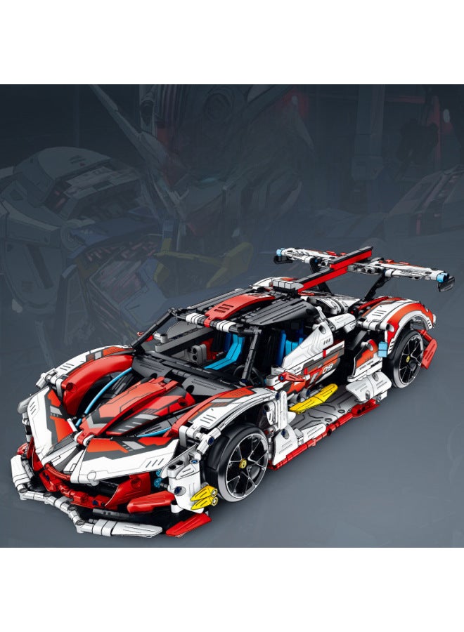 High Difficulty Apollo Sun God Drifting Car Model Compatible With Lego Plated Purple Building Blocks Toy From Mainland China-Color:Sun Ah Poluo 1247 Grains [premium Color Box]  - Image 3